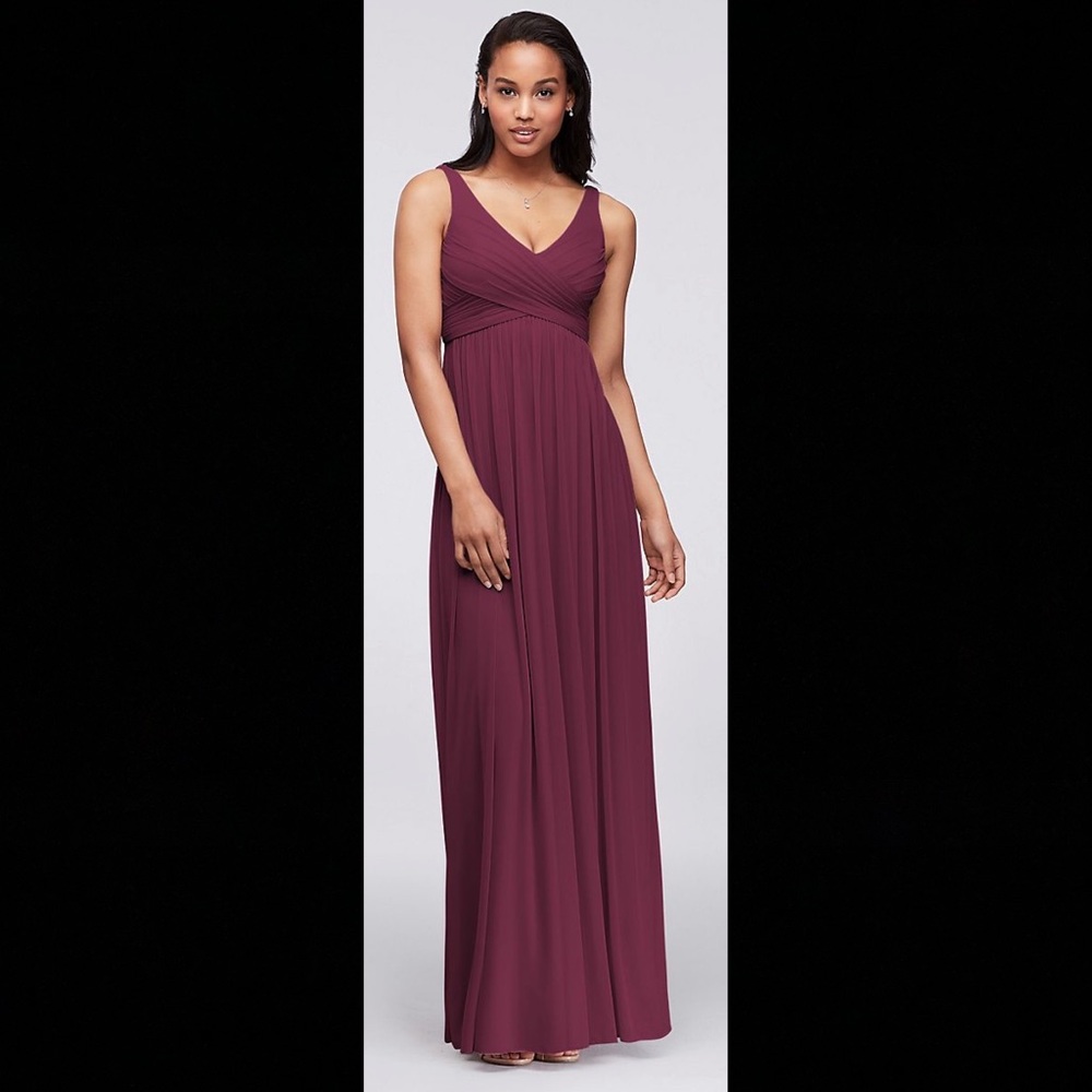 David’s Bridal SZ 10 Dress Wine